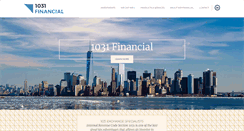 Desktop Screenshot of 1031financial.com